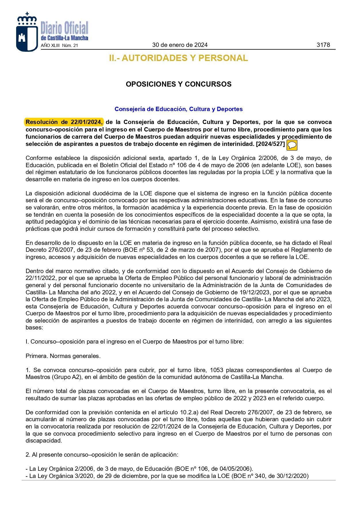 CONVOCATORIA LIBRE CASTILLA LA MANCHA 2024_page-0001